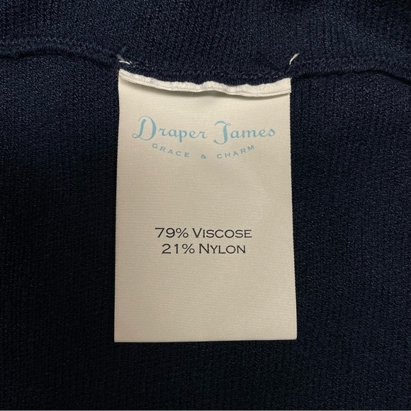 Draper James Nassau Navy Sailer Bow Sweater Dress Size extra small - Picture 14 of 14